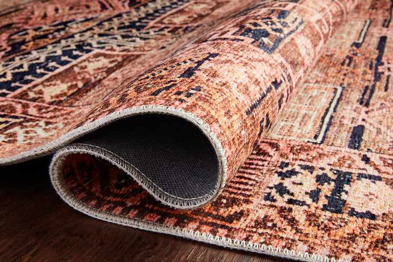 Loloi II Layla Collection Rug in Mocha, Blush - 5' x 7'6"