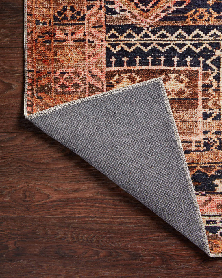 Loloi II Layla Collection Rug in Mocha, Blush - 5' x 7'6"