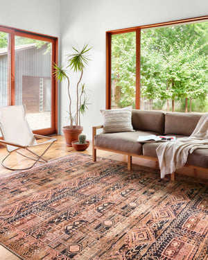 Loloi II Layla Collection Rug in Mocha, Blush - 2'3" x 3'9"