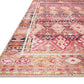 Loloi II Layla Collection Rug in Magenta, Multi - 2'6" x 12'0"