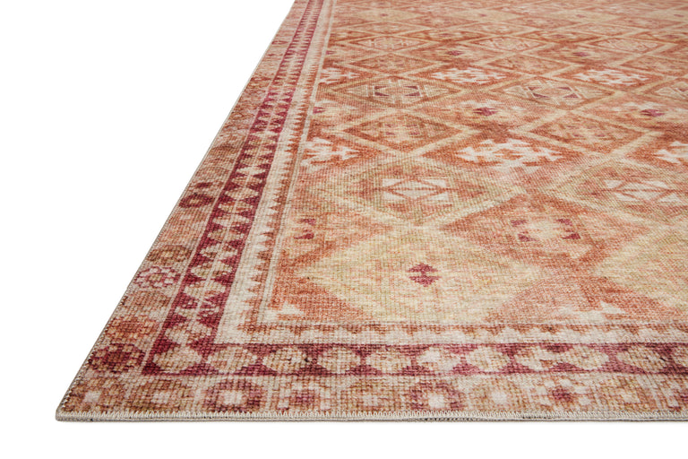 Loloi II Layla Collection Rug in Natural, Spice - 2'6" x 9'6"