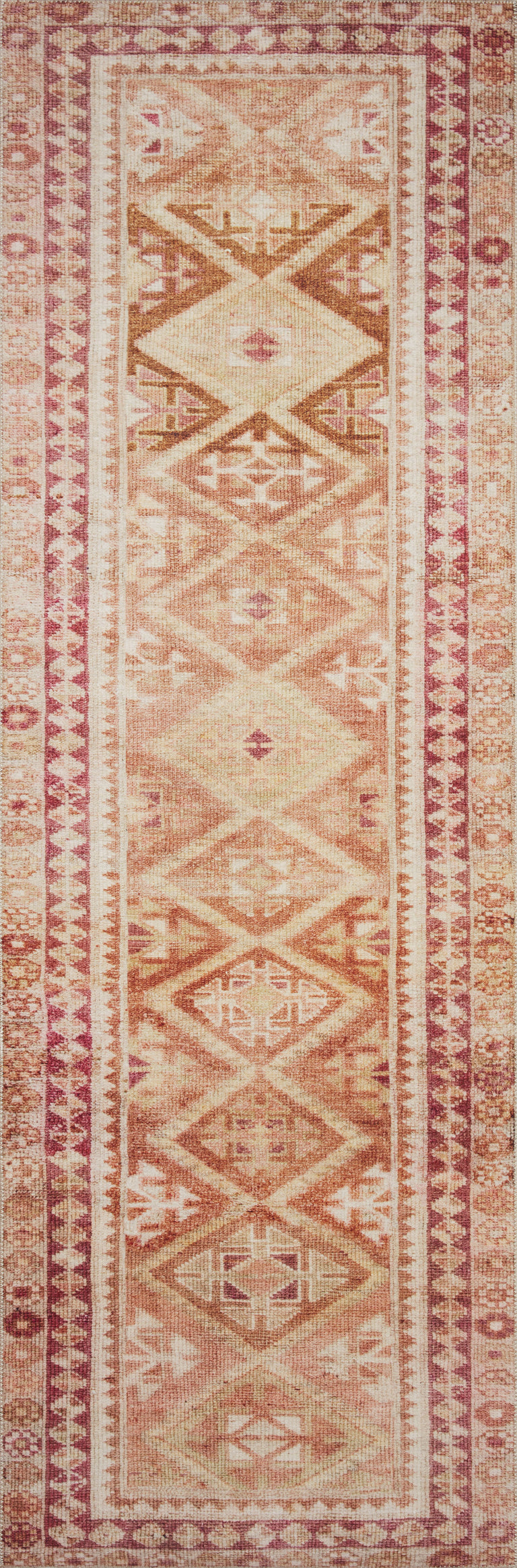Loloi II Layla Collection Rug in Natural, Spice - 3'6" x 5'6"