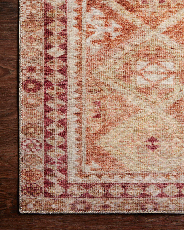 Loloi II Layla Collection Rug in Natural, Spice - 3'6" x 5'6"