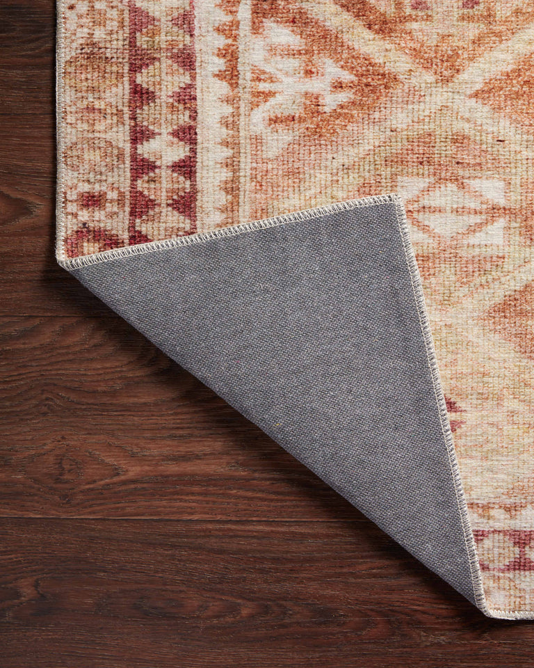 Loloi II Layla Collection Rug in Natural, Spice - 2.5' x 7'6"