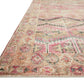 Loloi II Layla Collection Rug in Pink, Lagoon - 5' x 7'6"