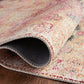 Loloi II Layla Collection Rug in Pink, Lagoon - 5' x 7'6"