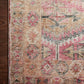Loloi II Layla Collection Rug in Pink, Lagoon - 2.5' x 7'6"