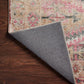 Loloi II Layla Collection Rug in Pink, Lagoon - 2'3" x 3'9"