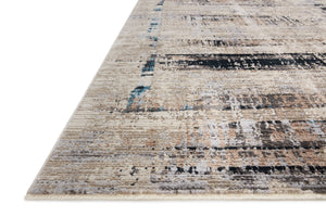 Loloi Rugs Leigh Collection Rug in Granite, Slate - 6'7" x 9'6"