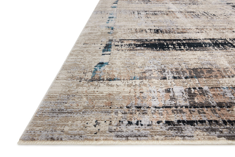 Loloi Rugs Leigh Collection Rug in Granite, Slate - 7'10" x 10'10"