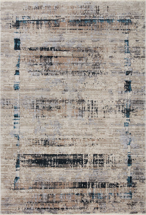 Loloi Rugs Leigh Collection Rug in Granite, Slate - 6'7" x 9'6"