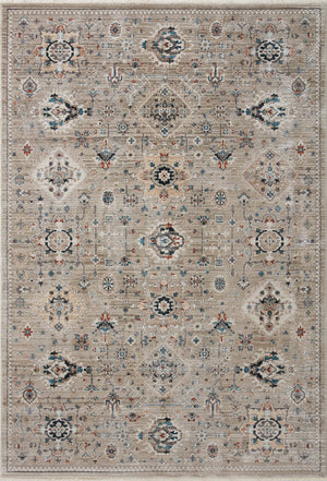 Loloi Rugs Leigh Collection Rug in Dove, Multi - 9'6" x 13'