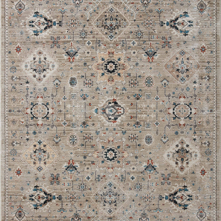 Loloi Rugs Leigh Collection Rug in Dove, Multi - 7'10" x 10'10"
