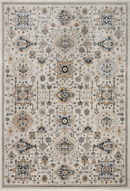 Loloi Rugs Leigh Collection Rug in Ivory, Taupe - 6'7" x 9'6"