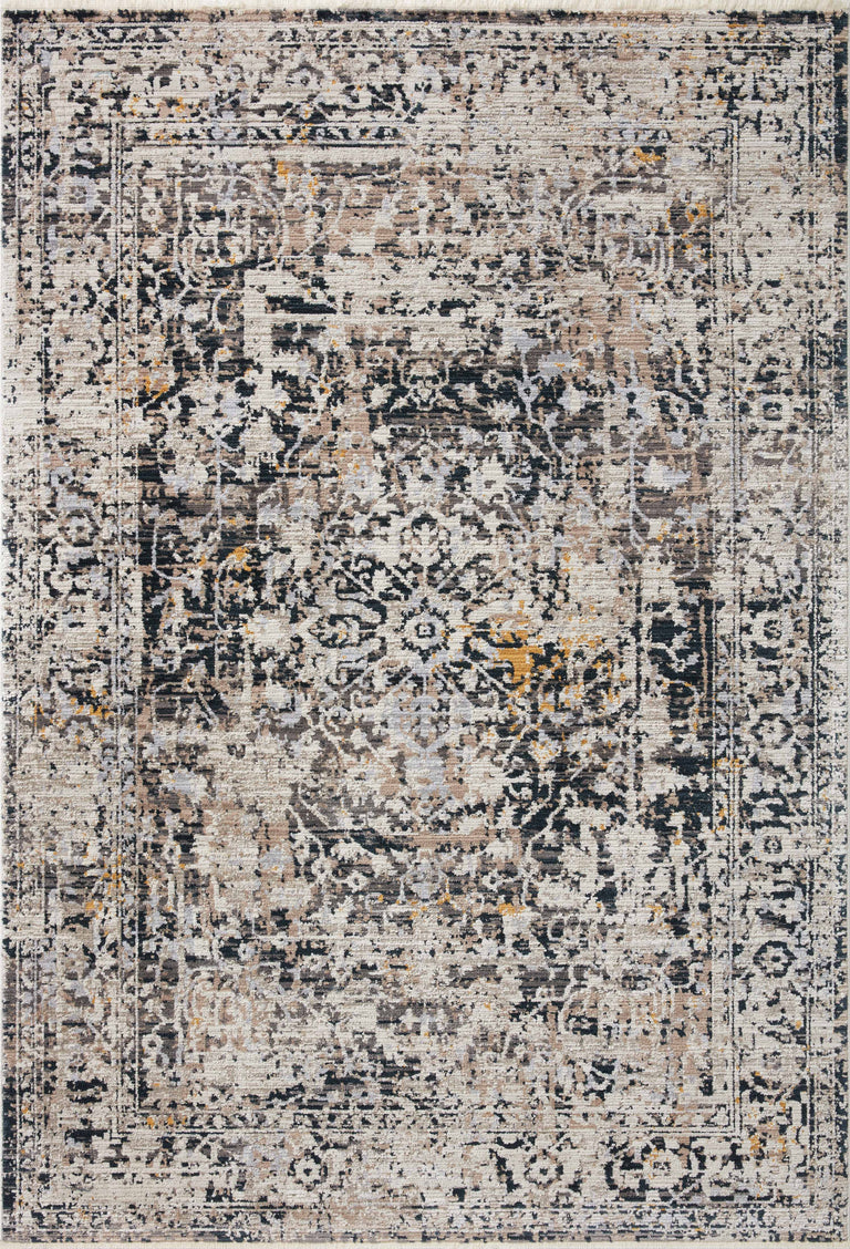 Loloi Rugs Leigh Collection Rug in Charcoal, Taupe - 6'7" x 9'6"