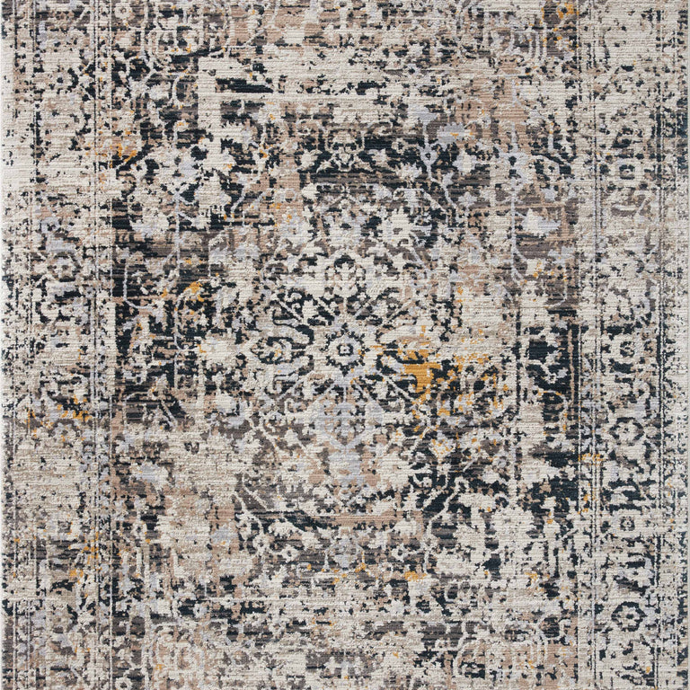 Loloi Rugs Leigh Collection Rug in Charcoal, Taupe - 7'10" x 10'10"