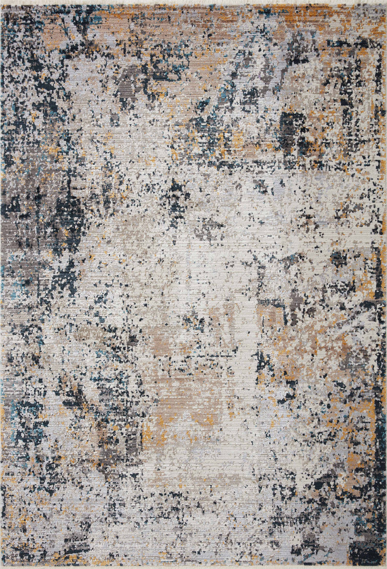 Loloi Rugs Leigh Collection Rug in Silver, Multi - 7'10" x 10'10"