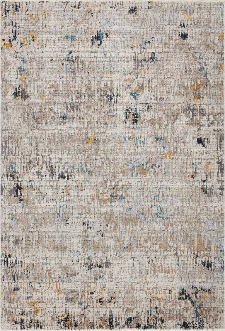 Loloi Rugs Leigh Collection Rug in Ivory, Granite - 6'7" x 9'6"