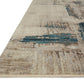 Loloi Rugs Leigh Collection Rug in Slate, Denim - 6'7" x 9'6"
