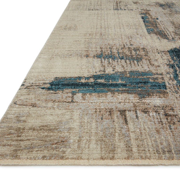 Loloi Rugs Leigh Collection Rug in Slate, Denim - 7'10" x 10'10"