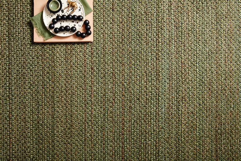 Loloi Rugs Lily Collection Rug in Green - 7'9" x 9'9"