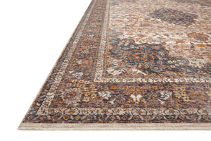 Loloi Rugs Lourdes Collection Rug in Natural, Ocean - 9'6" x 13'1"
