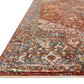 Loloi Rugs Lourdes Collection Rug in Rust, Multi - 9'6" x 13'1"