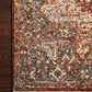 Loloi Rugs Lourdes Collection Rug in Rust, Multi - 9'6" x 13'1"