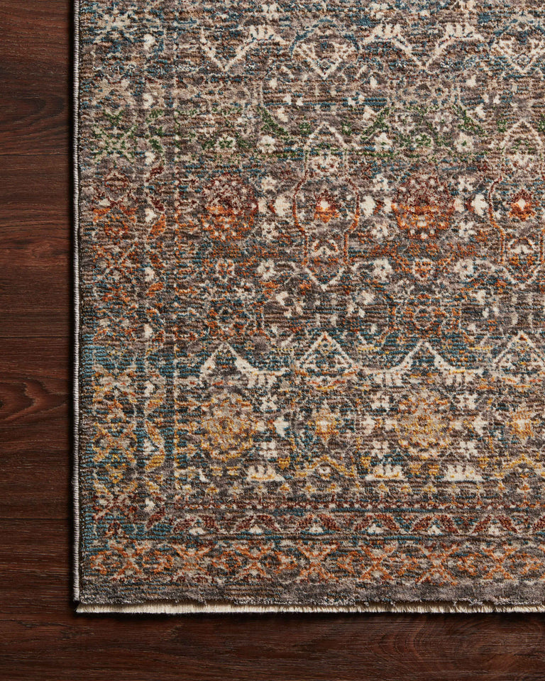 Loloi Rugs Lourdes Collection Rug in Stone, Multi - 9'6" x 13'1"