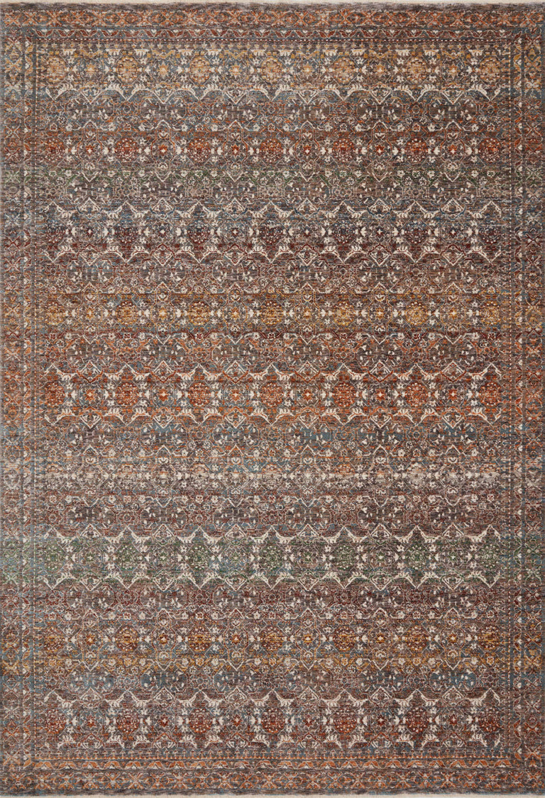 Loloi Rugs Lourdes Collection Rug in Stone, Multi - 9'6" x 13'1"