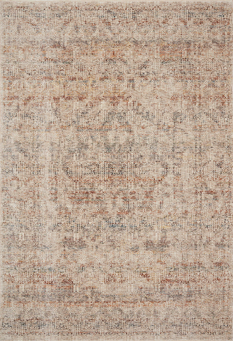 Loloi Rugs Lourdes Collection Rug in Ivory, Spice - 11'6" x 15'7"