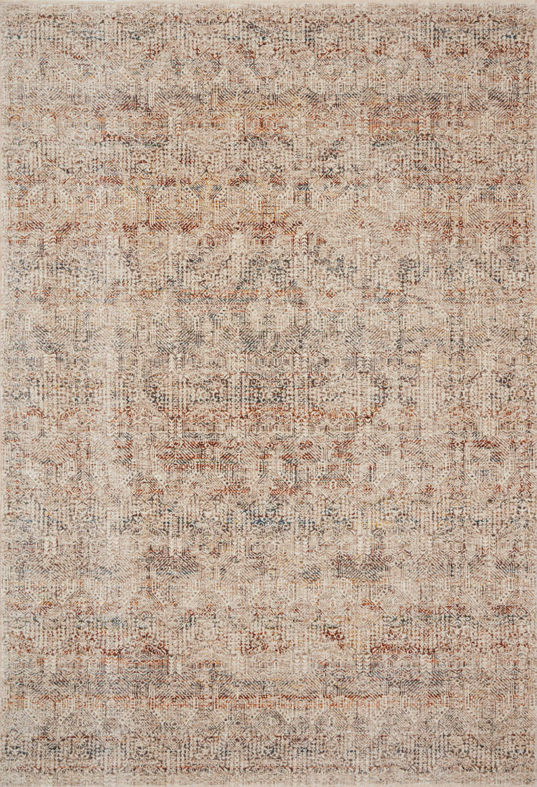 Loloi Rugs Lourdes Collection Rug in Ivory, Spice - 9'6" x 13'1"