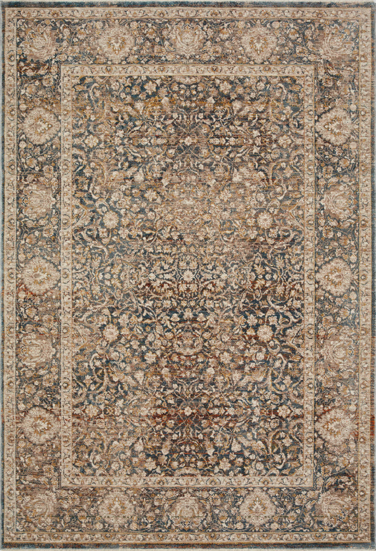 Loloi Rugs Lourdes Collection Rug in Charcoal, Ivory - 11'6" x 15'7"