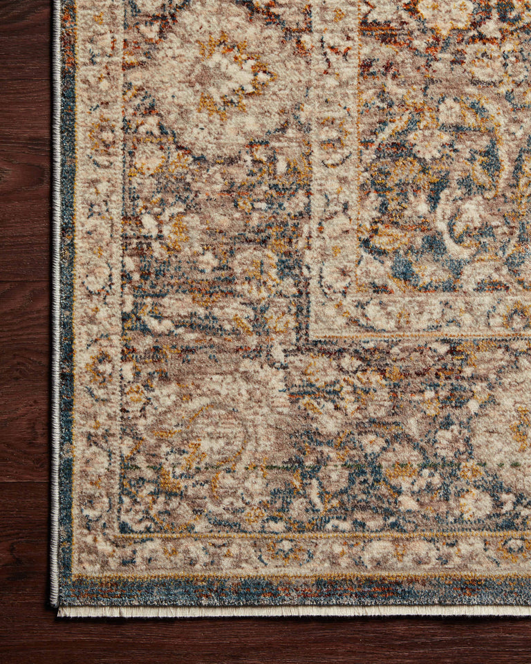 Loloi Rugs Lourdes Collection Rug in Charcoal, Ivory - 9'6" x 13'1"