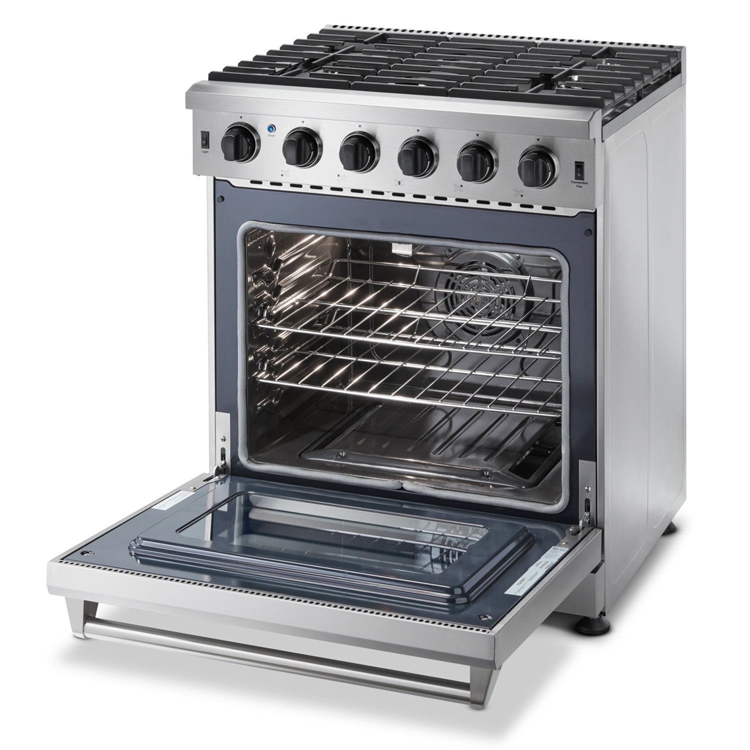 Thor Kitchen 30 in. 4.55 cu. ft. Professional Natural Gas Range in Stainless Steel, LRG3001U | Premium Home Source