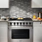 Thor Kitchen 36 in. 6.0 Cu. Ft Professional Natural Gas Range in Stainless Steel, LRG3601U | Premium Home Source