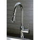 Kingston Brass Single-Handle Pull-Down Sprayer Kitchen Faucet in Polished Chrome, LS8721DL
