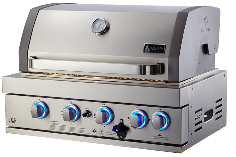 Mont Alpi 400 32 Inch Built In Propane Gas Grill, MABi400