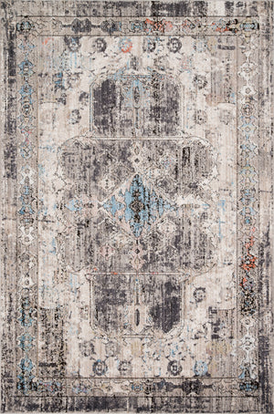 Loloi Rugs Medusa Collection Rug in Natural, Stone - 7'10" x 10'6"