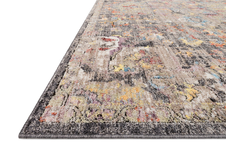 Loloi Rugs Medusa Collection Rug in Charcoal, Fiesta - 7'10" x 10'6"