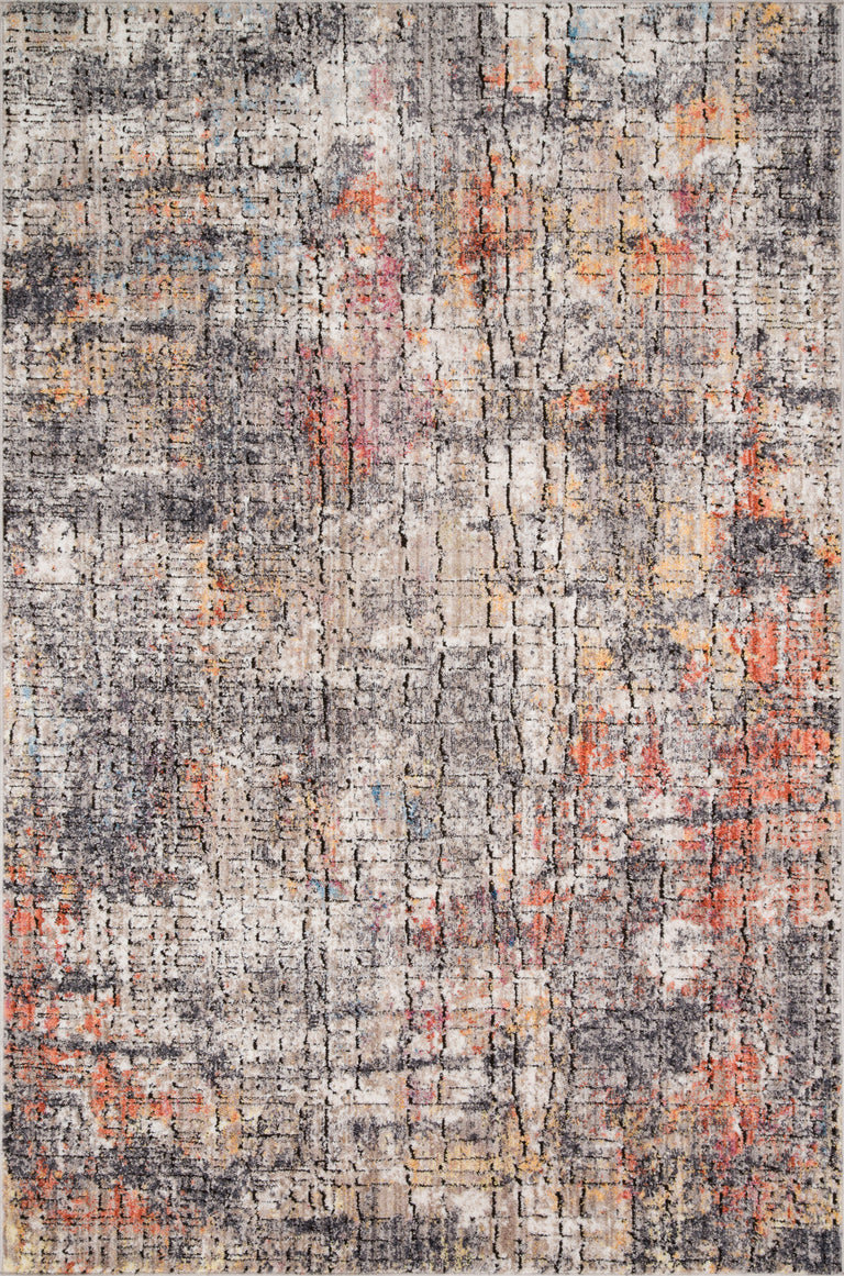 Loloi Rugs Medusa Collection Rug in Graphite, Sunset - 12'0" x 15'0"