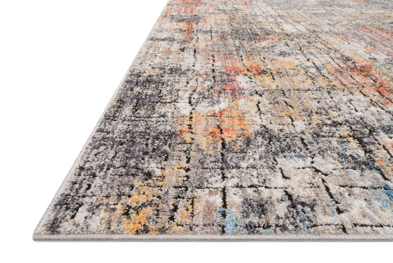 Loloi Rugs Medusa Collection Rug in Graphite, Sunset - 12'0" x 15'0"