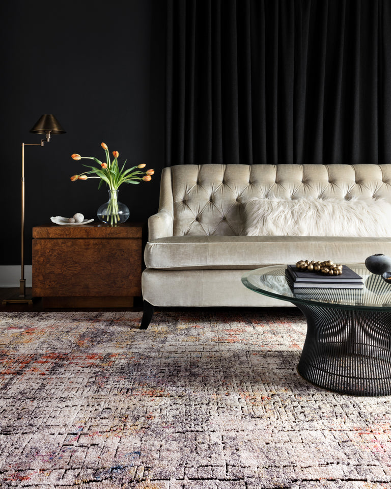 Loloi Rugs Medusa Collection Rug in Graphite, Sunset - 12'0" x 15'0"