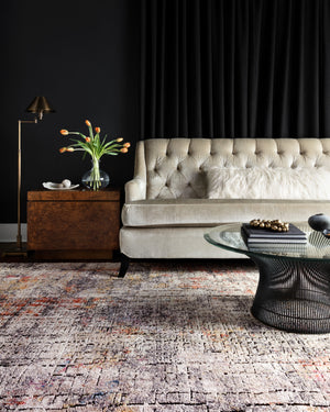 Loloi Rugs Medusa Collection Rug in Graphite, Sunset - 9'3" x 13'3"