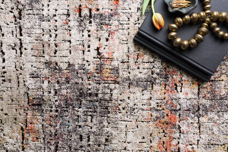 Loloi Rugs Medusa Collection Rug in Graphite, Sunset - 12'0" x 15'0"