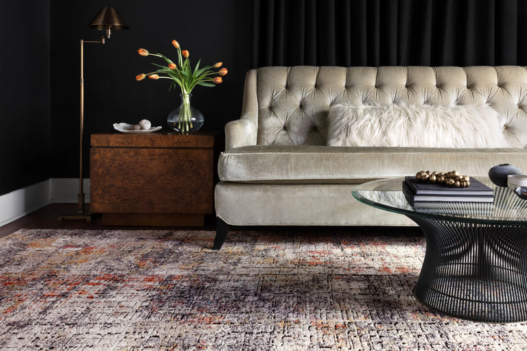 Loloi Rugs Medusa Collection Rug in Graphite, Sunset - 12'0" x 15'0"