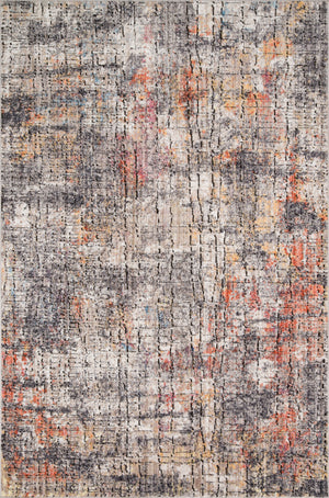 Loloi Rugs Medusa Collection Rug in Graphite, Sunset - 9'3" x 13'3"