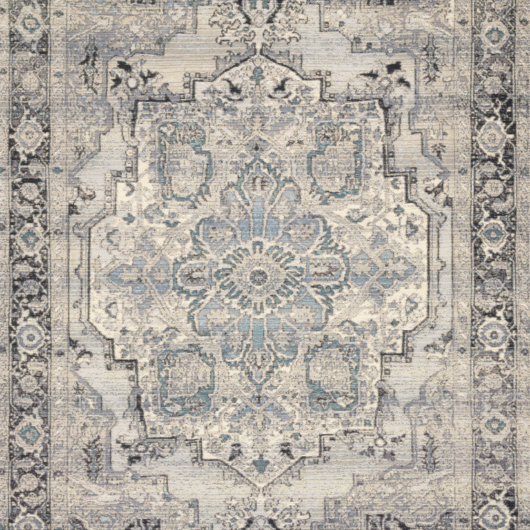 Loloi Rugs Mika Collection Rug in Grey, Blue - 10'6" x 13'9"