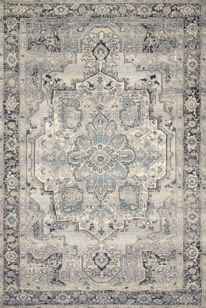 Loloi Rugs Mika Collection Rug in Grey, Blue - 10'6" x 13'9"