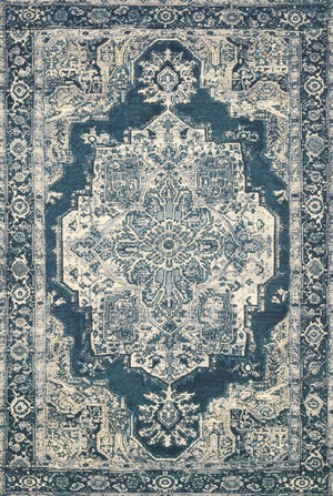 Loloi Rugs Mika Collection Rug in Dk Blue, Dk Blue - 10'6" x 13'9"